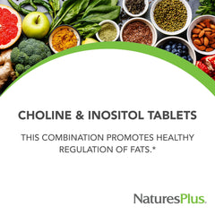 Choline and Inositol bottle packaging with label
