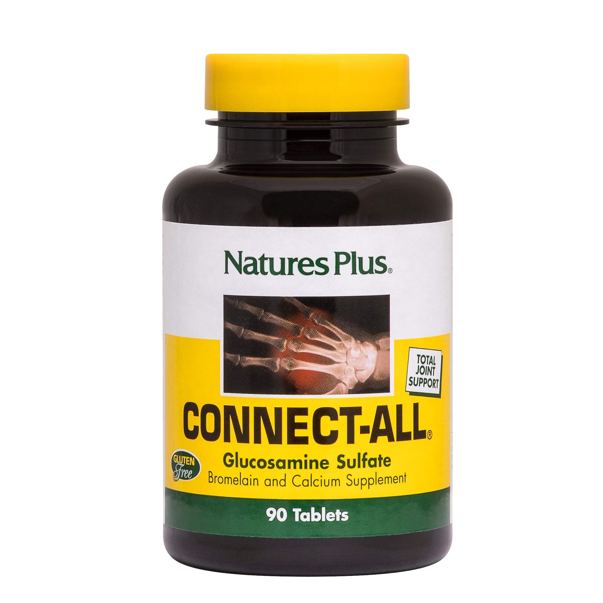 Bottle of Natures Plus Connect-All 300 mg Glucosamine Sulfate – Gluten Free