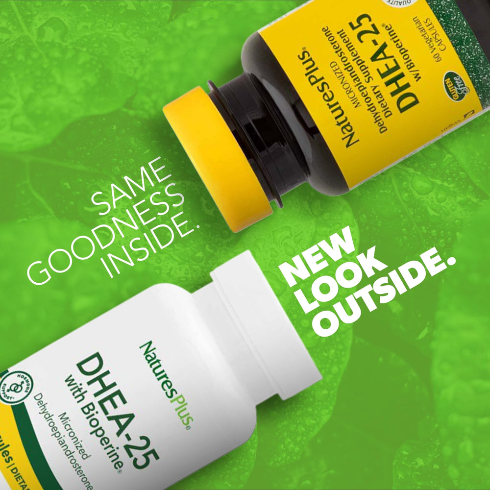 Bioperine-enhanced DHEA-25 capsules close-up