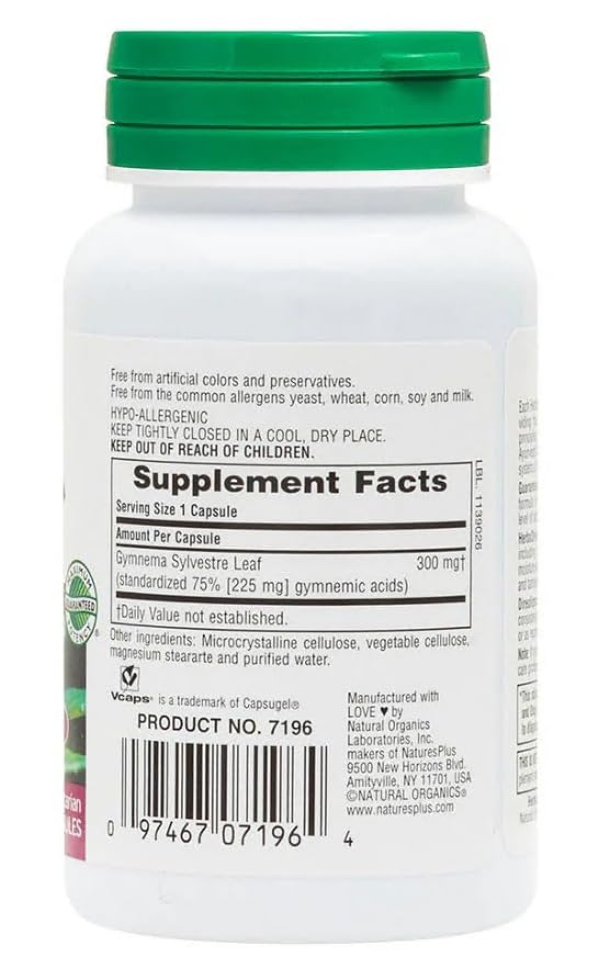 60 vegan capsules of Gymnema Sylvestre 300 mg