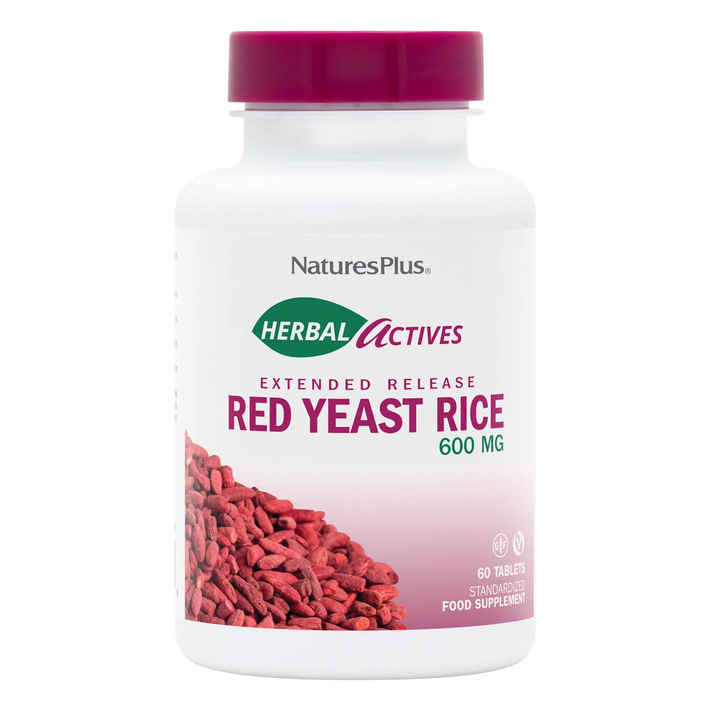 Front packaging image of Natures Plus Herbal Actives Red Yeast Rice Extended Release 600 mg - 120 servings (two-pack)