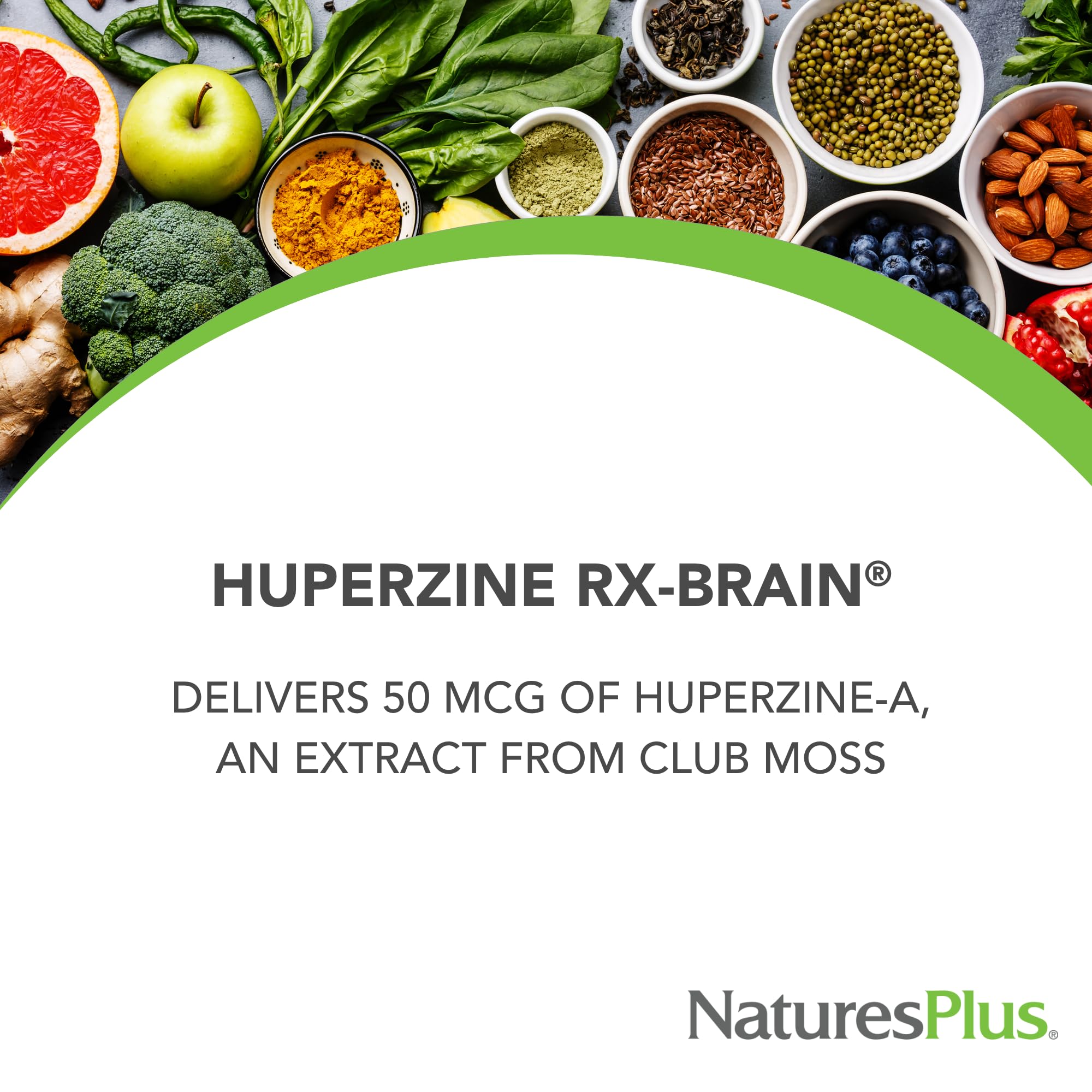 Close-up of Huperzine Rx-Brain bottle label