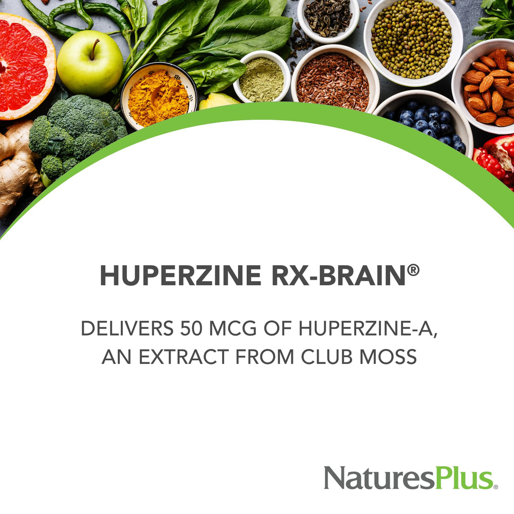 Close-up of Huperzine Rx-Brain bottle label