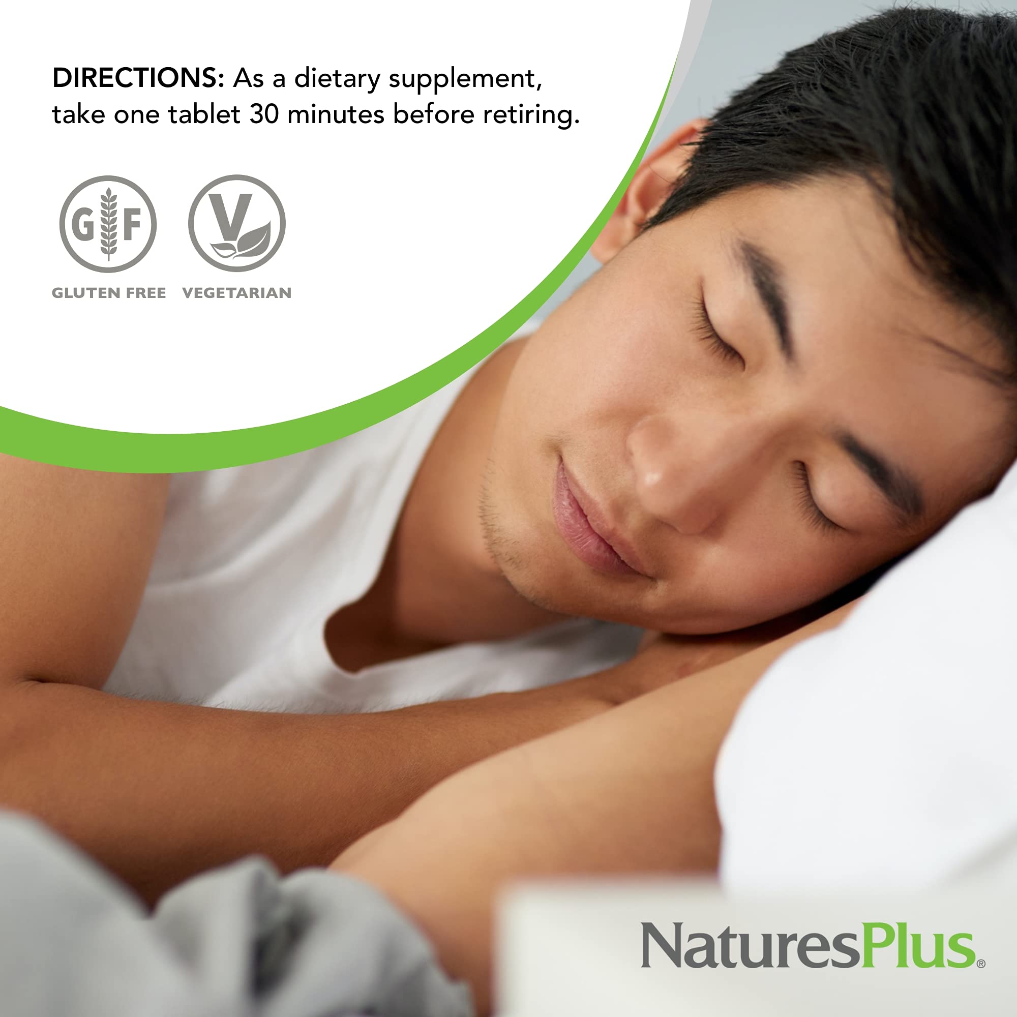 Bottle of Natures Plus Melatonin 60 servings