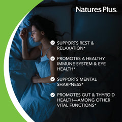 Natures Plus Melatonin bottle front label