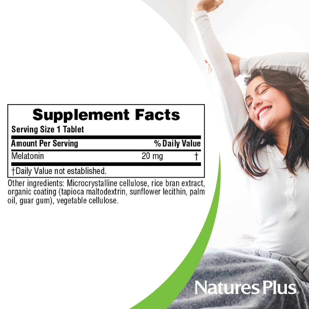 Close-up of Melatonin tablets