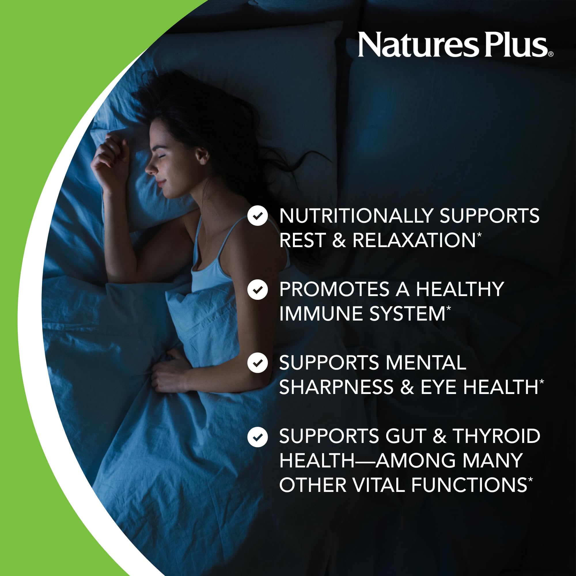 Gluten-free and vegetarian-friendly sleep spray label