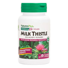 Bottle of Natures Plus Herbal Actives Milk Thistle 250 mg