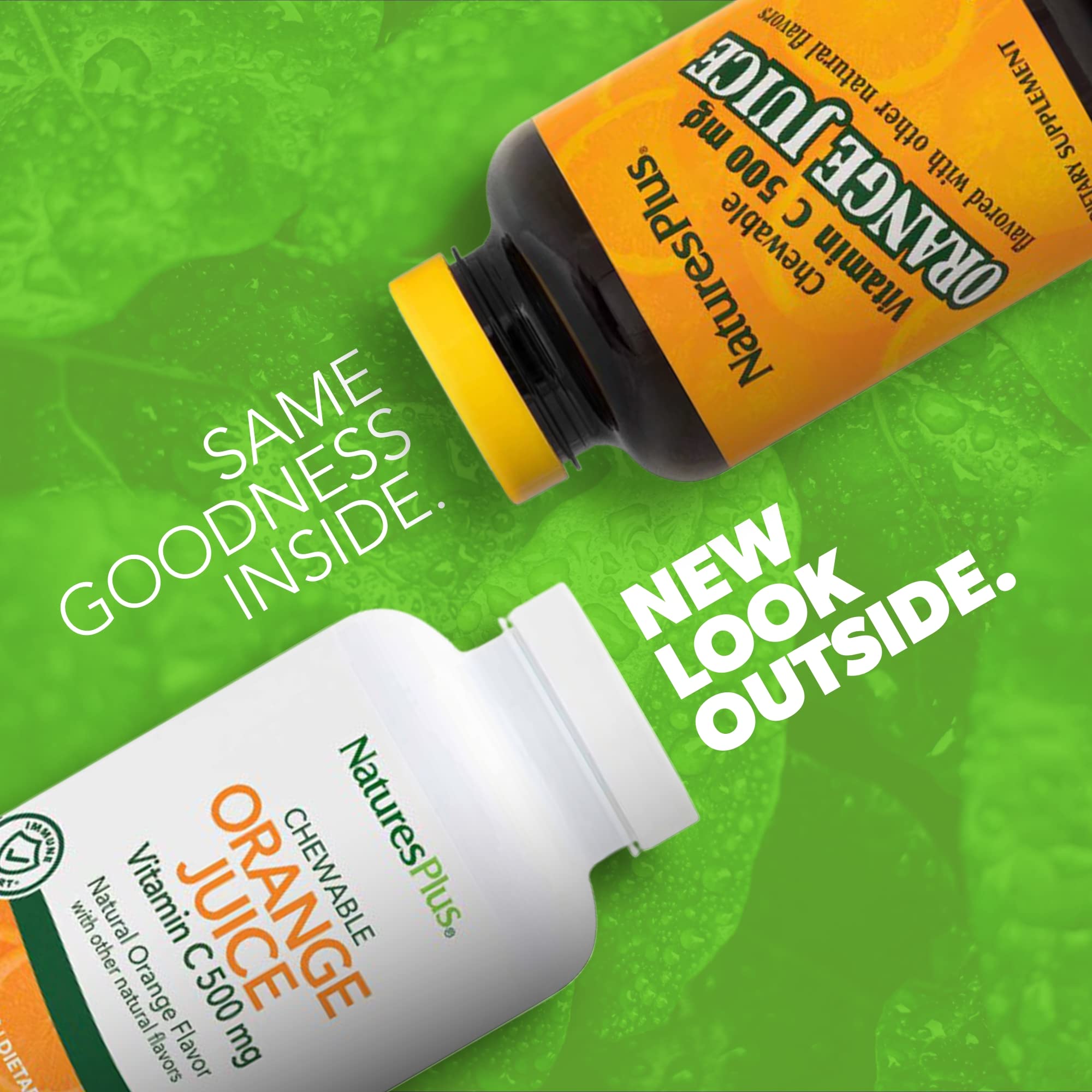 Side view of the bottle