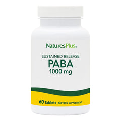 Natures Plus PABA 1000 mg Sustained Release bottle front view