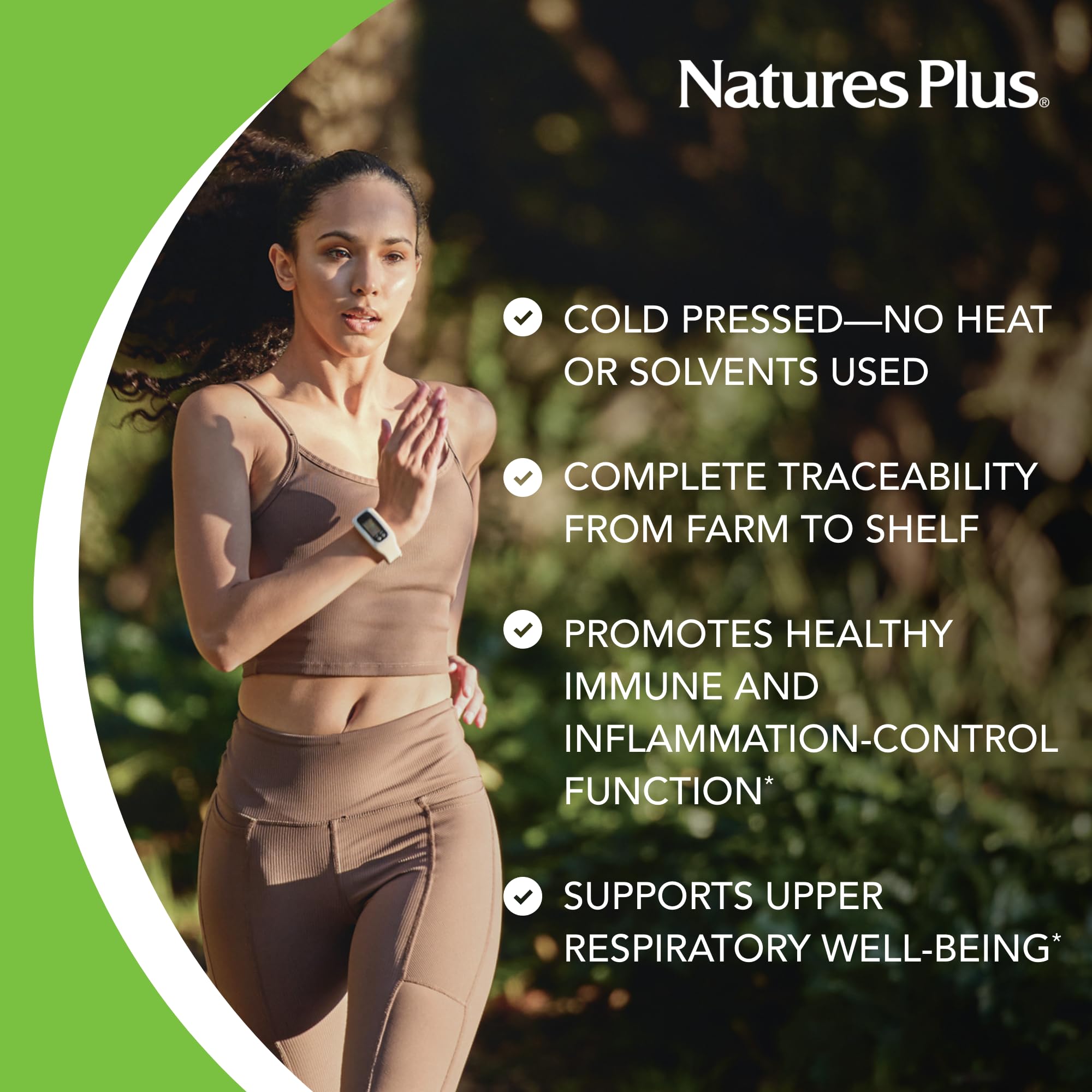 60 softgels bottle with gluten-free claim