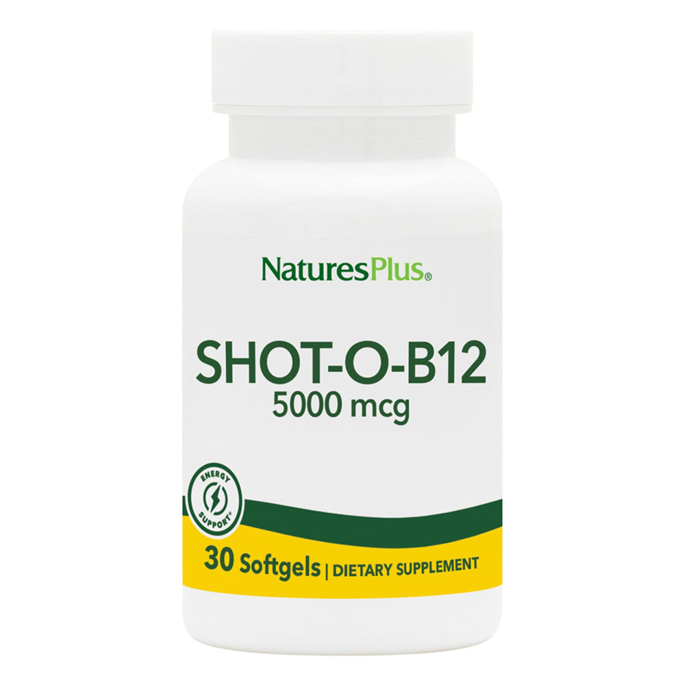 Natures Plus Shot-O-B12 bottle front view