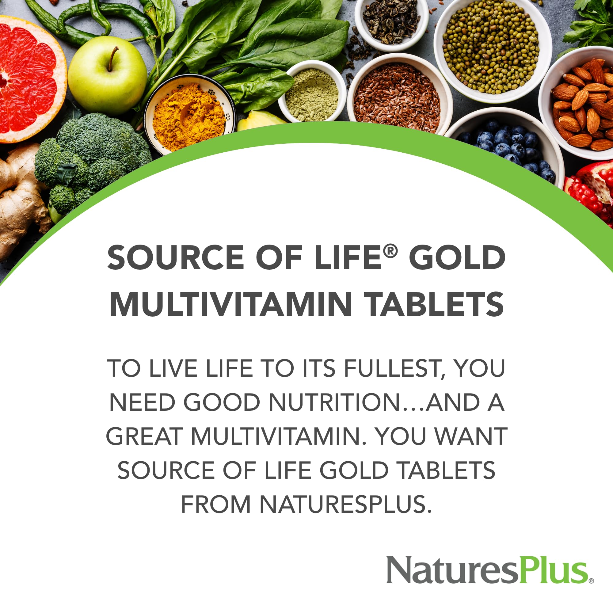 Close-up of Source of Life Gold multivitamin tablets