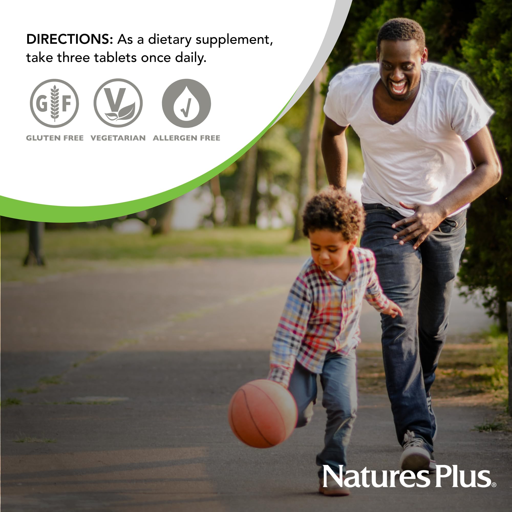 Product label for Natures Plus Source of Life Gold Multivitamin