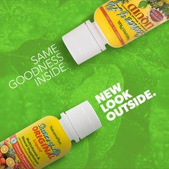 Source of Life Liquid Tropical Fruit bottle - label close-up