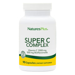 Natures Plus Super C Complex bottle with 90 vegetarian capsules