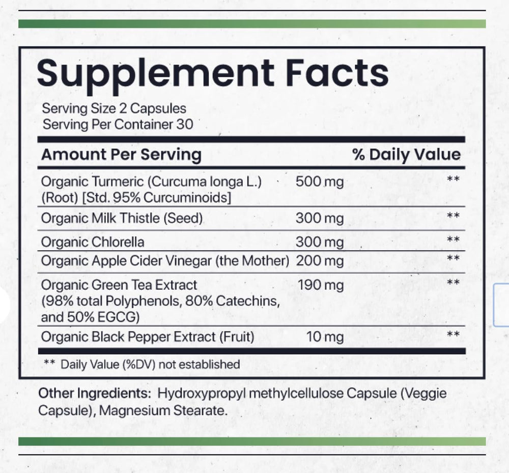 Nature's Pure Blend Active Detox turmeric powder shows curcumin with pepper for absorption