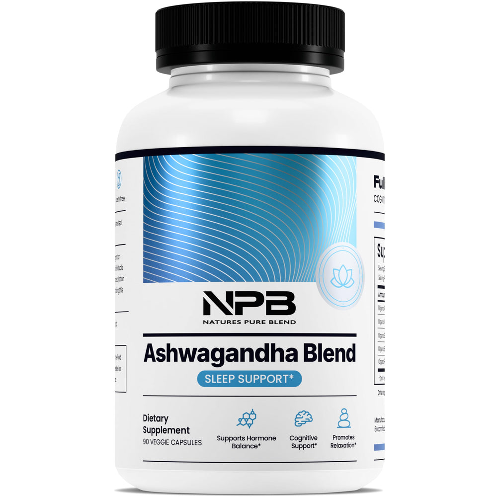 Nature's Pure Blend Ashwagandha bottle label