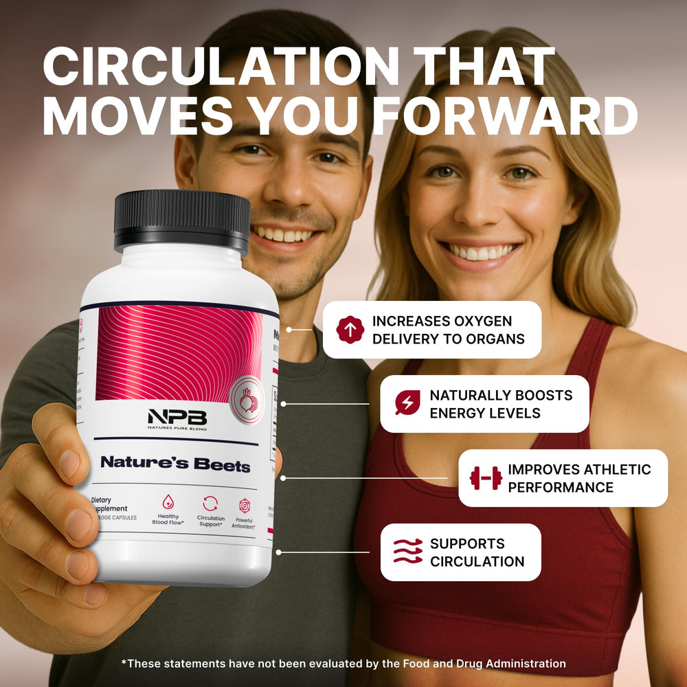 Organic beetroot capsules label close-up