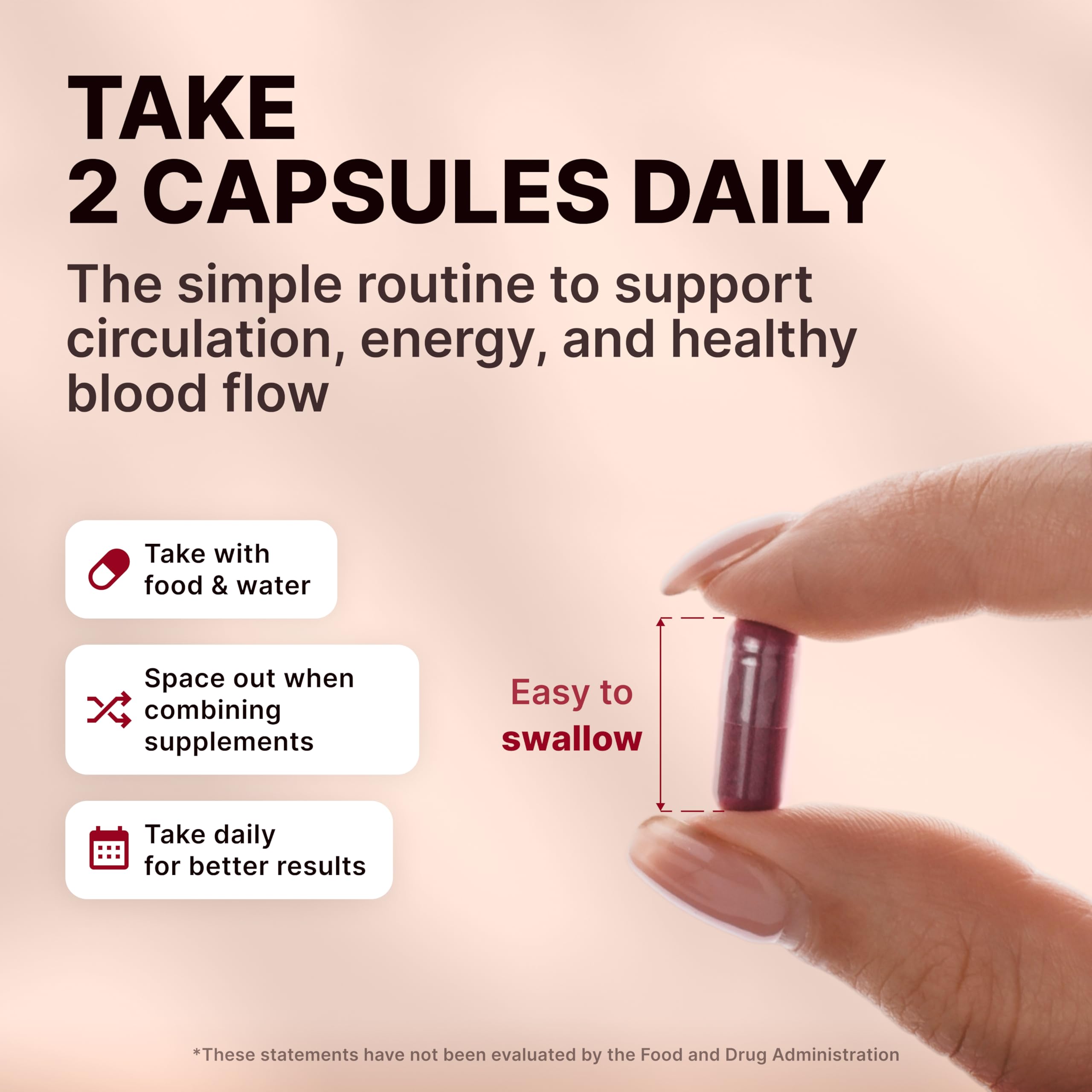Beet root capsules packaging close-up