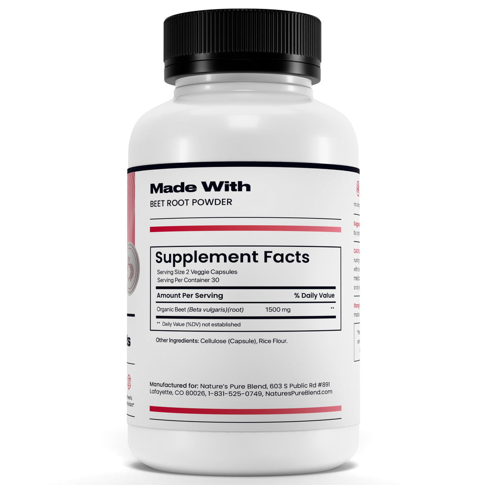 Product card with ingredients and benefits