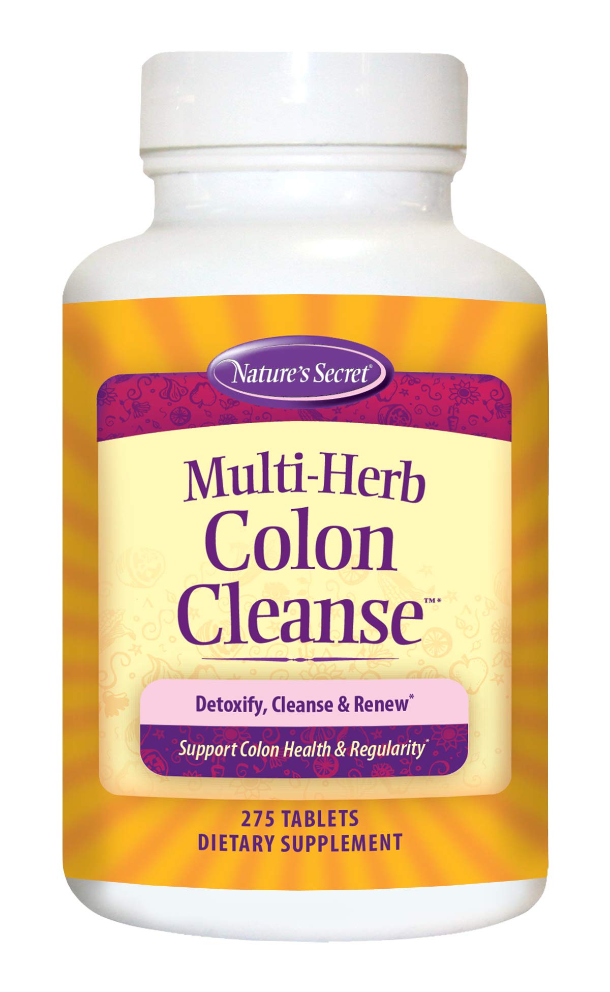 Nature's Secret Multi-Herb Colon Cleanse 275 Tab front packaging