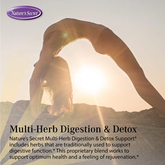 Herbal detox and digestion concept with natural ingredients
