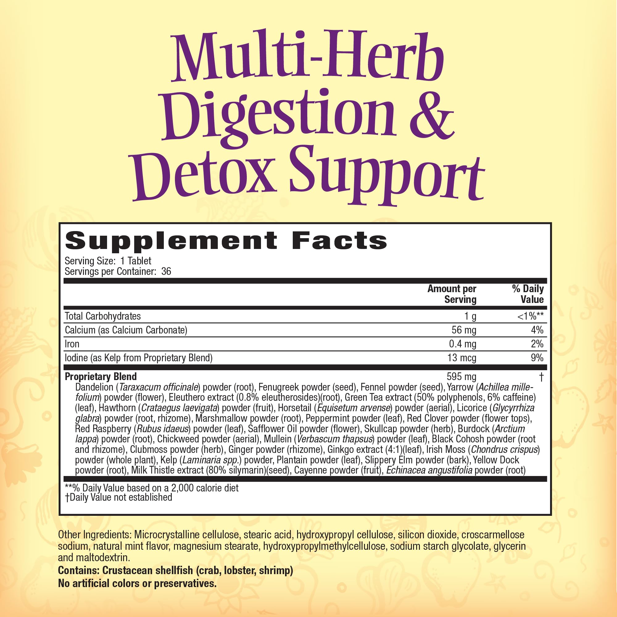 Close-up of Nature's Secret tablets designed for easy daily use.