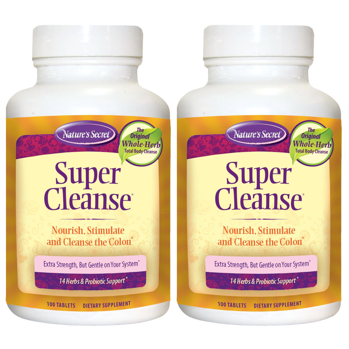 Nature's Secret Super Cleanse Pack of 2 bottles
