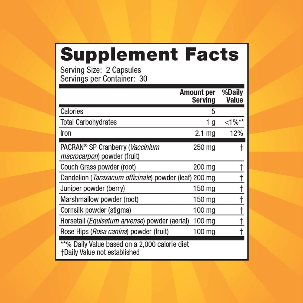 Close-up of cranberry powder used in the formula