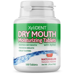 Nature's Stance XyliDENT Dry Mouth Tablets front view, 100 count
