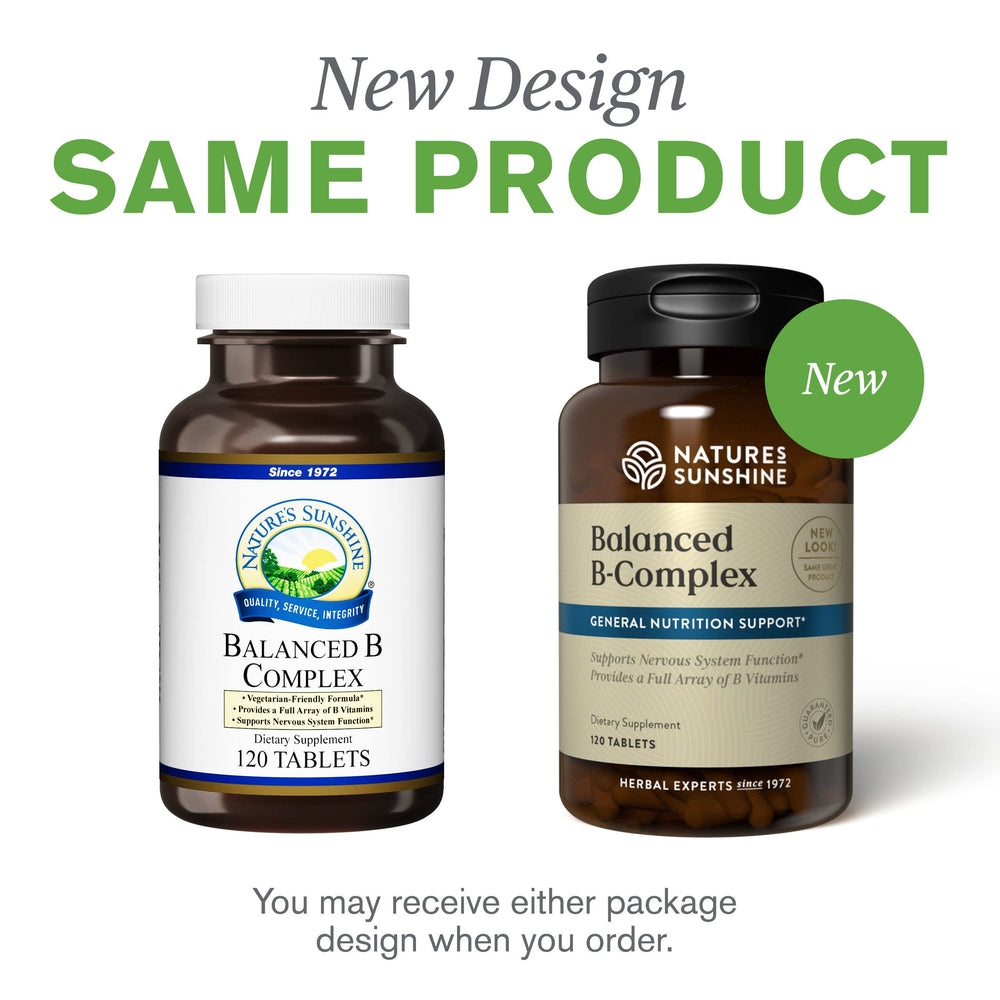Daily use image for Nature's Sunshine Balanced B Complex 120 tablets