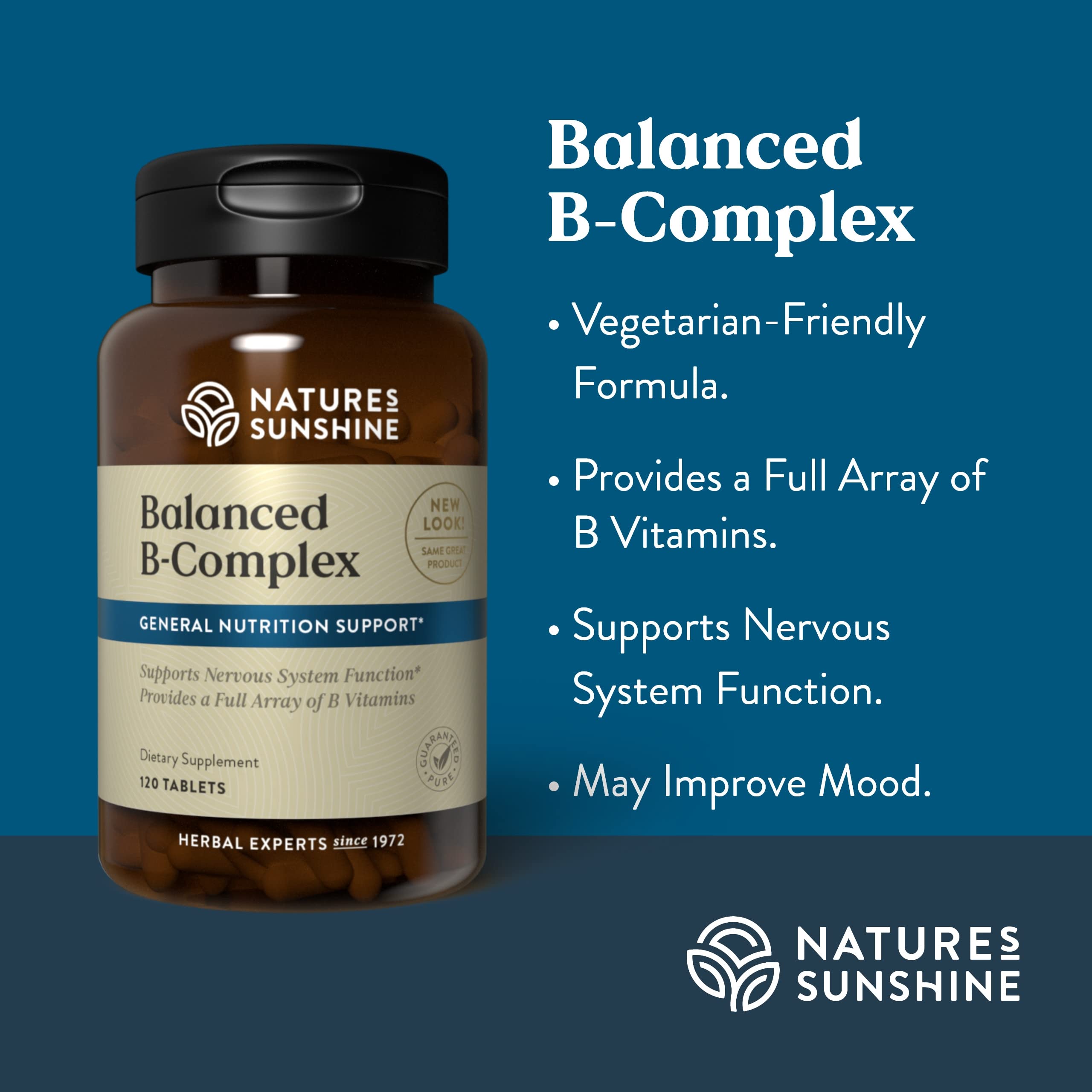 Nervous system support highlighted by Nature's Sunshine Balanced B Complex