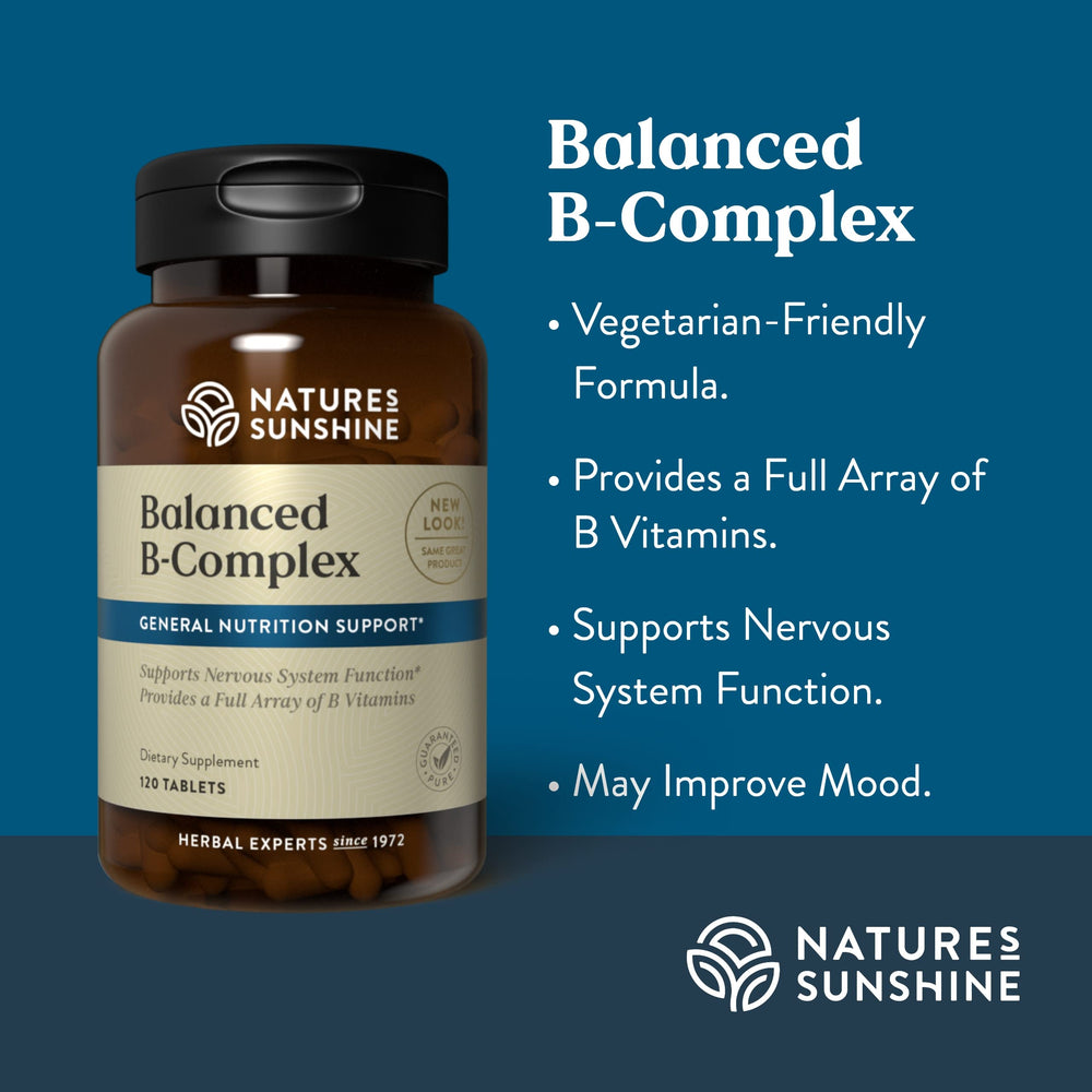 Nervous system support highlighted by Nature's Sunshine Balanced B Complex