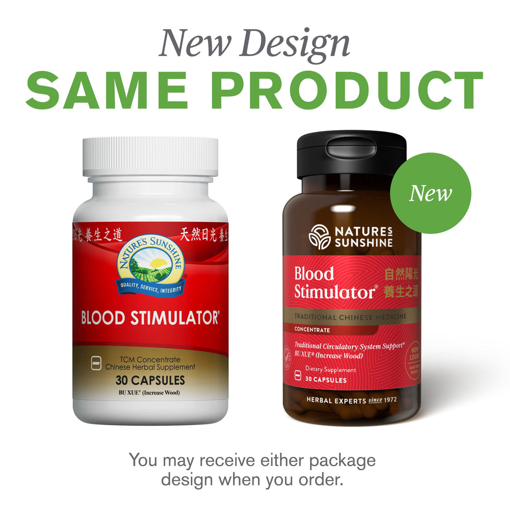 Illustration of the herbal blend in the Blood Stimulator TCM Concentrate