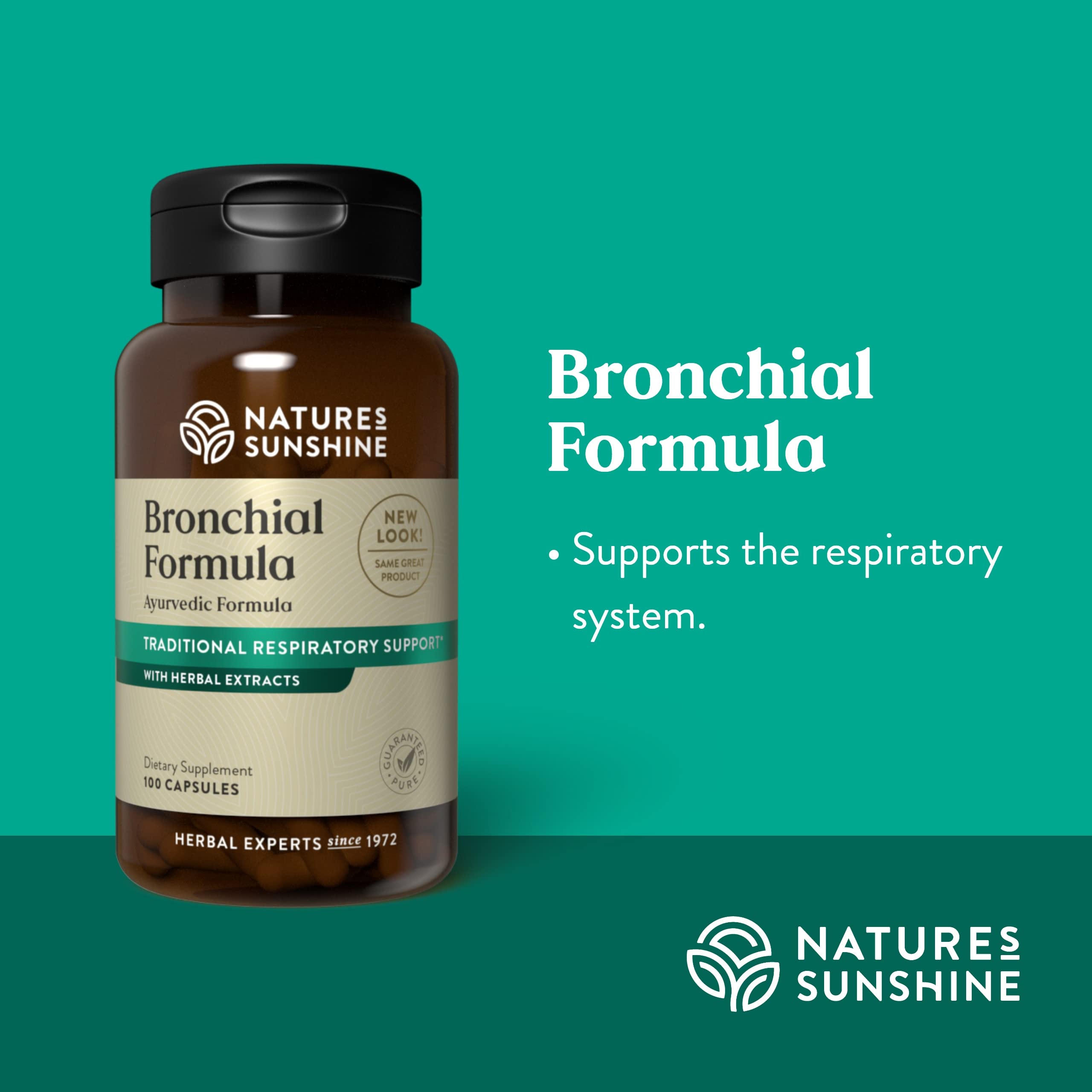 Nature's Sunshine Bronchial Formula packaging and bottle