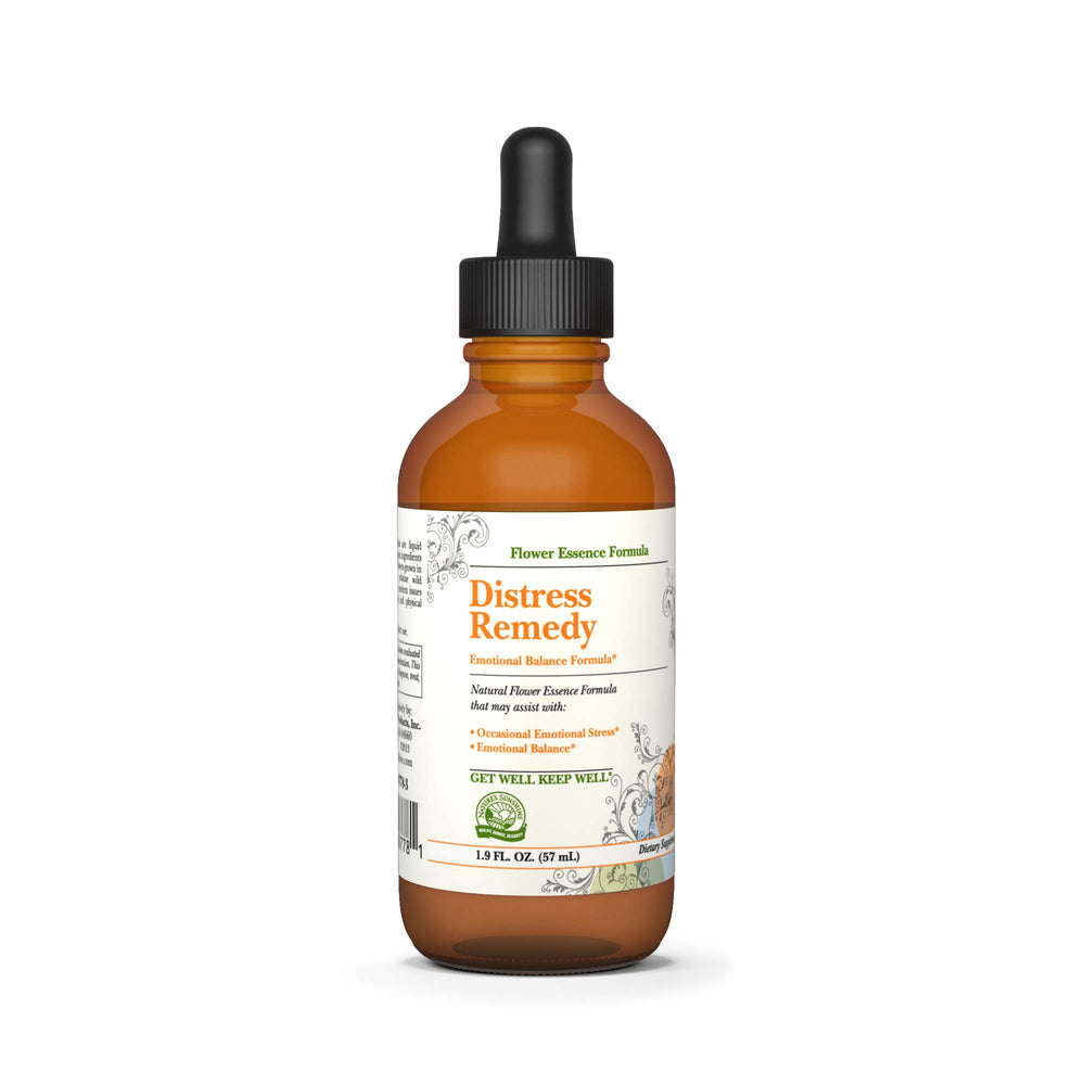 Bottle of Nature's Sunshine Distress Remedy Flower Remedy 1.9 fl oz