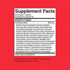 Eucommia bark and other herbs used in KB-C