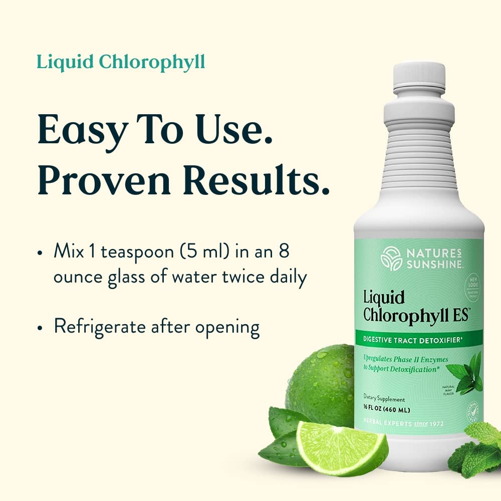 Natural energy boost from chlorophyll liquid