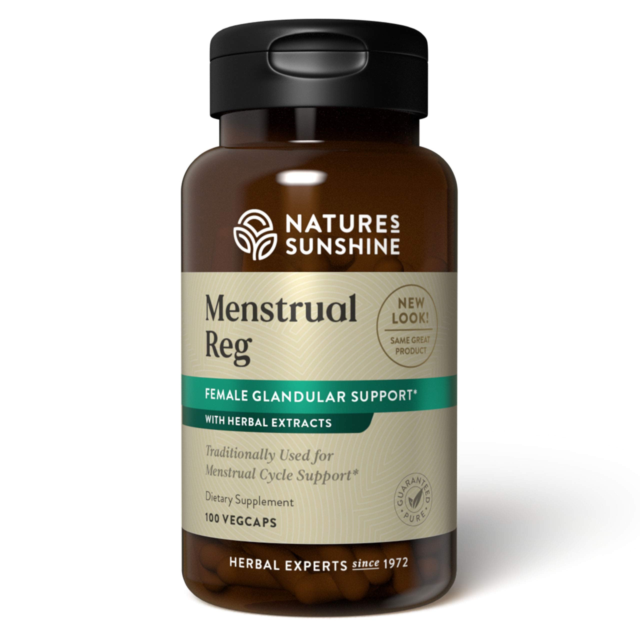 Nature's Sunshine Menstrual Reg bottle label