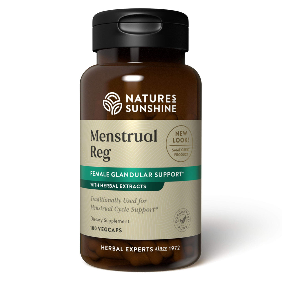 Nature's Sunshine Menstrual Reg bottle label