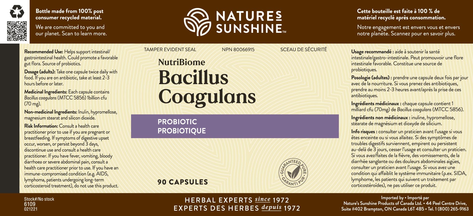 Shelf-stable probiotic capsules product shot