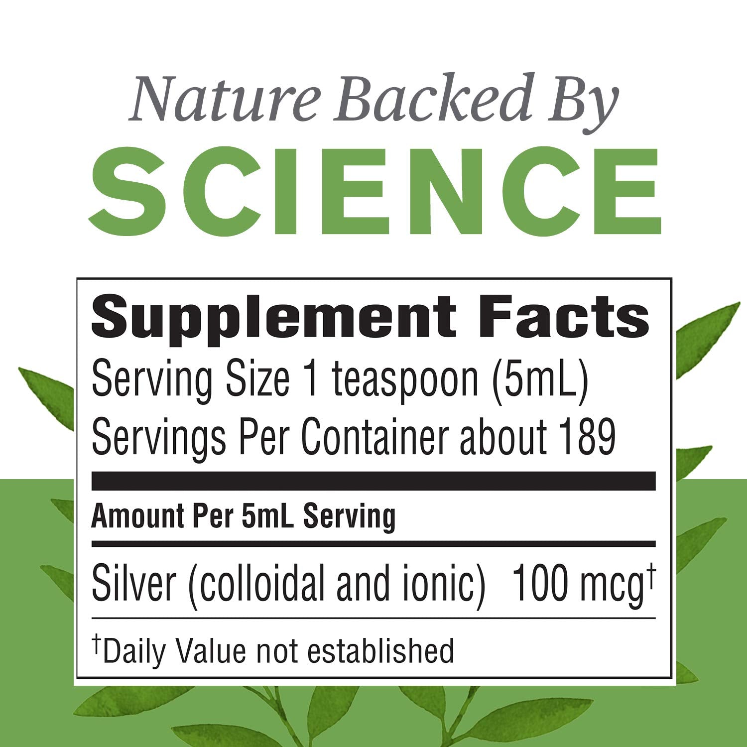 Silver Shield Liquid bottle label close-up