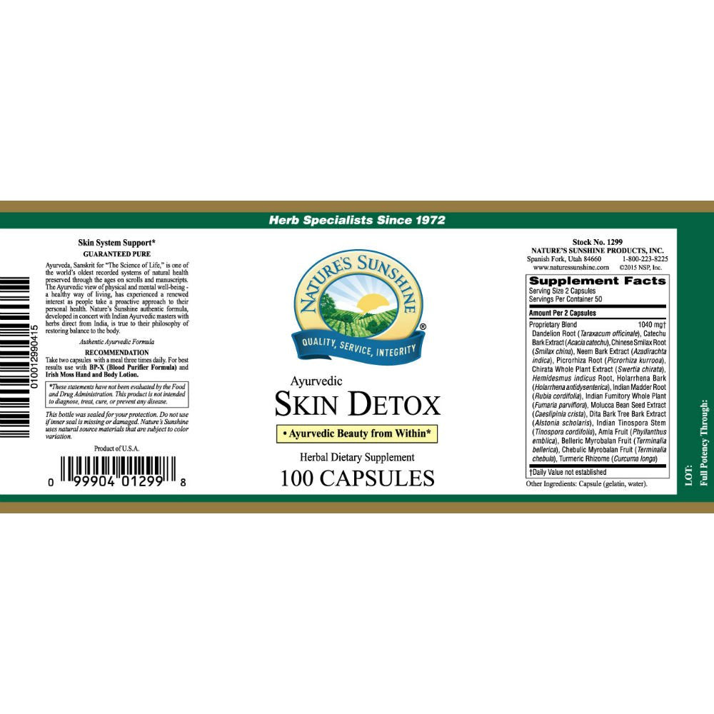 Herbal blend of culturally-honored herbs for skin health in packaging