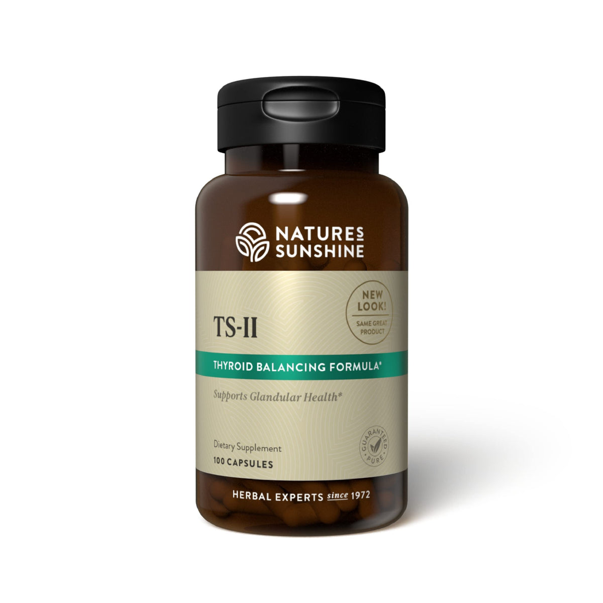 Bottle of Nature's Sunshine TS II w/Hops 100 capsules