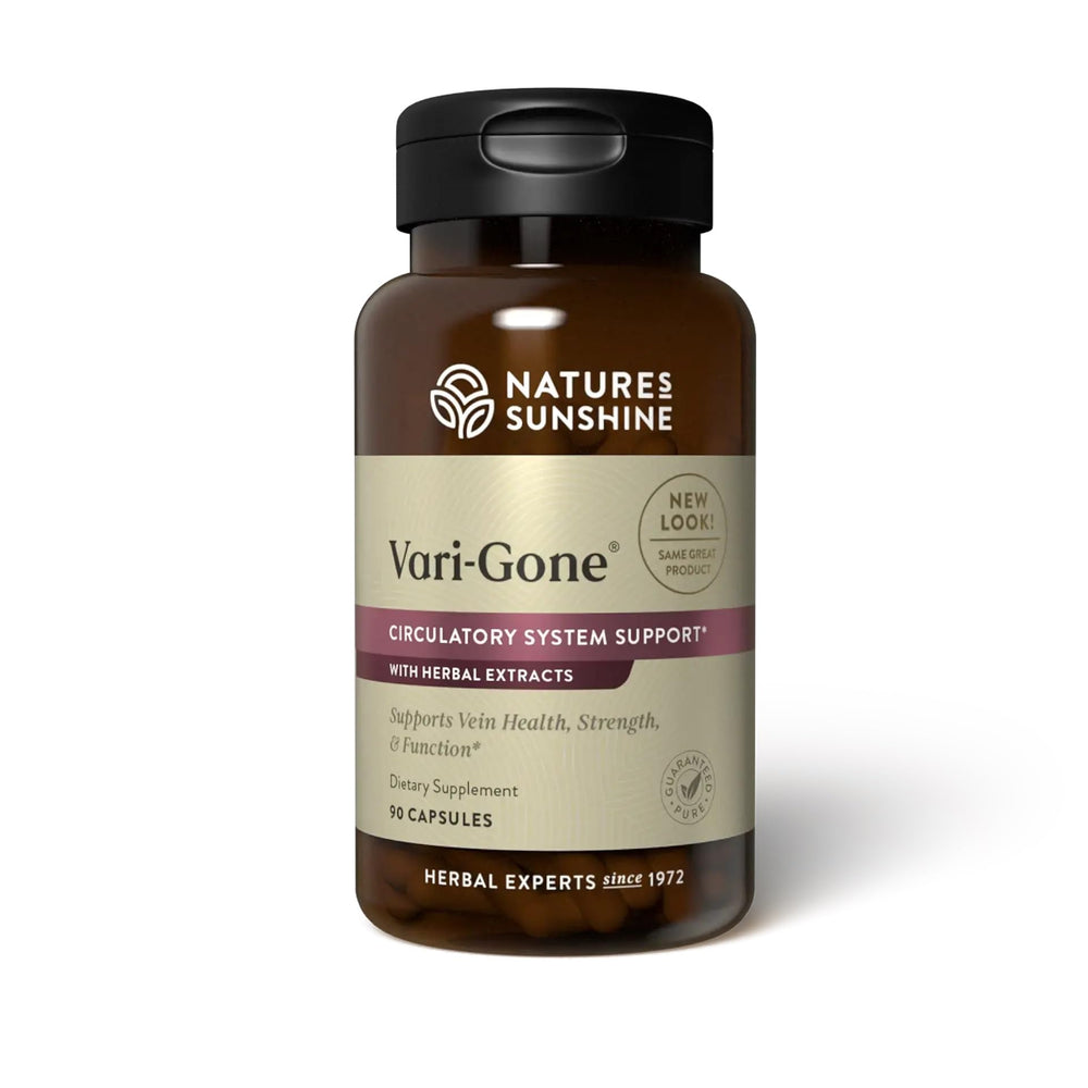 Nature's Sunshine Vari-Gone 90-capsule bottle on white background