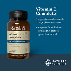 Packaging of Nature's Sunshine Vitamin E Complete