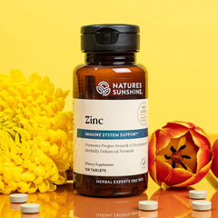 Close-up of Zinc 25mg tablets