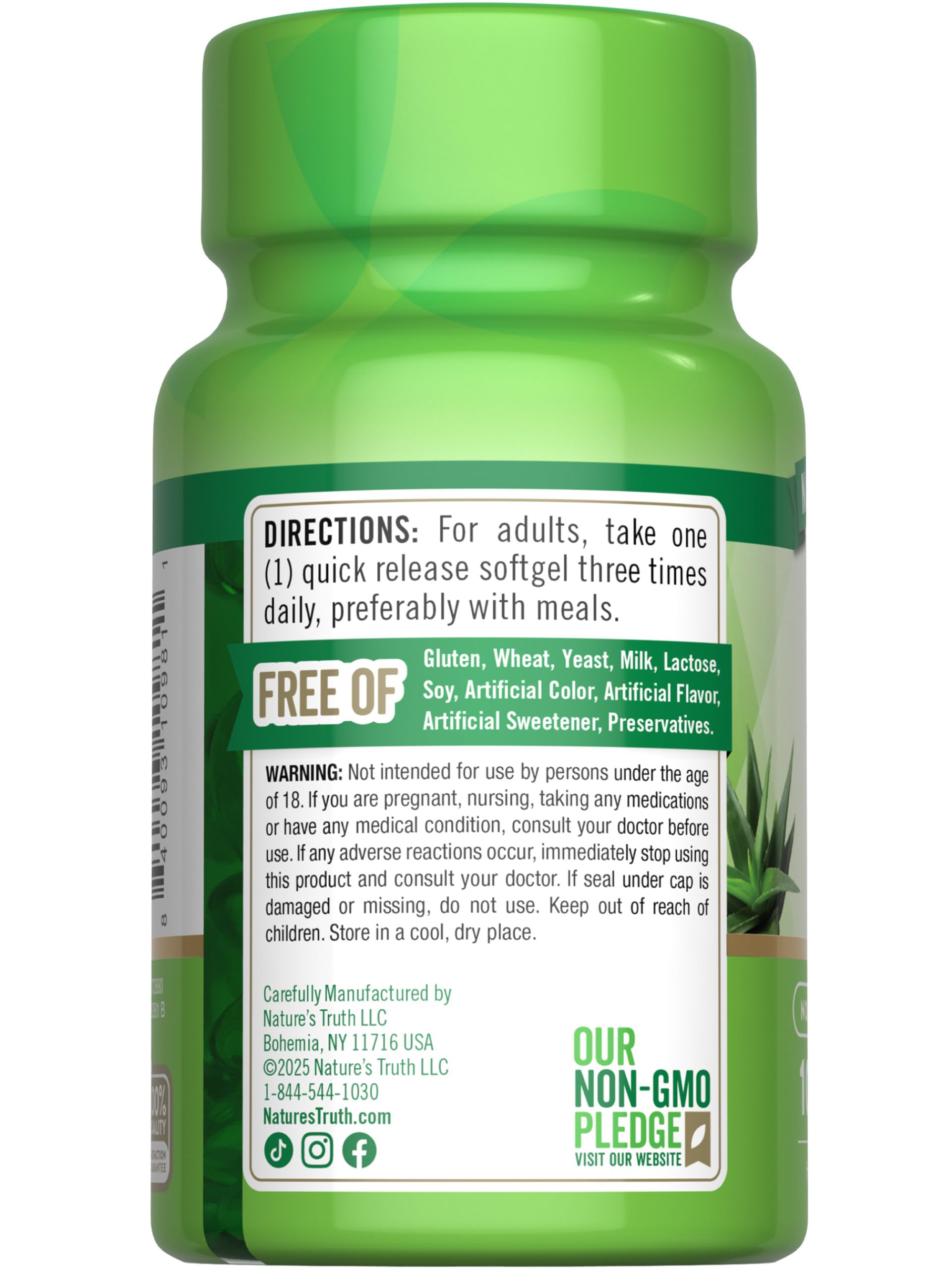 Nature's Truth branding and wellness imagery