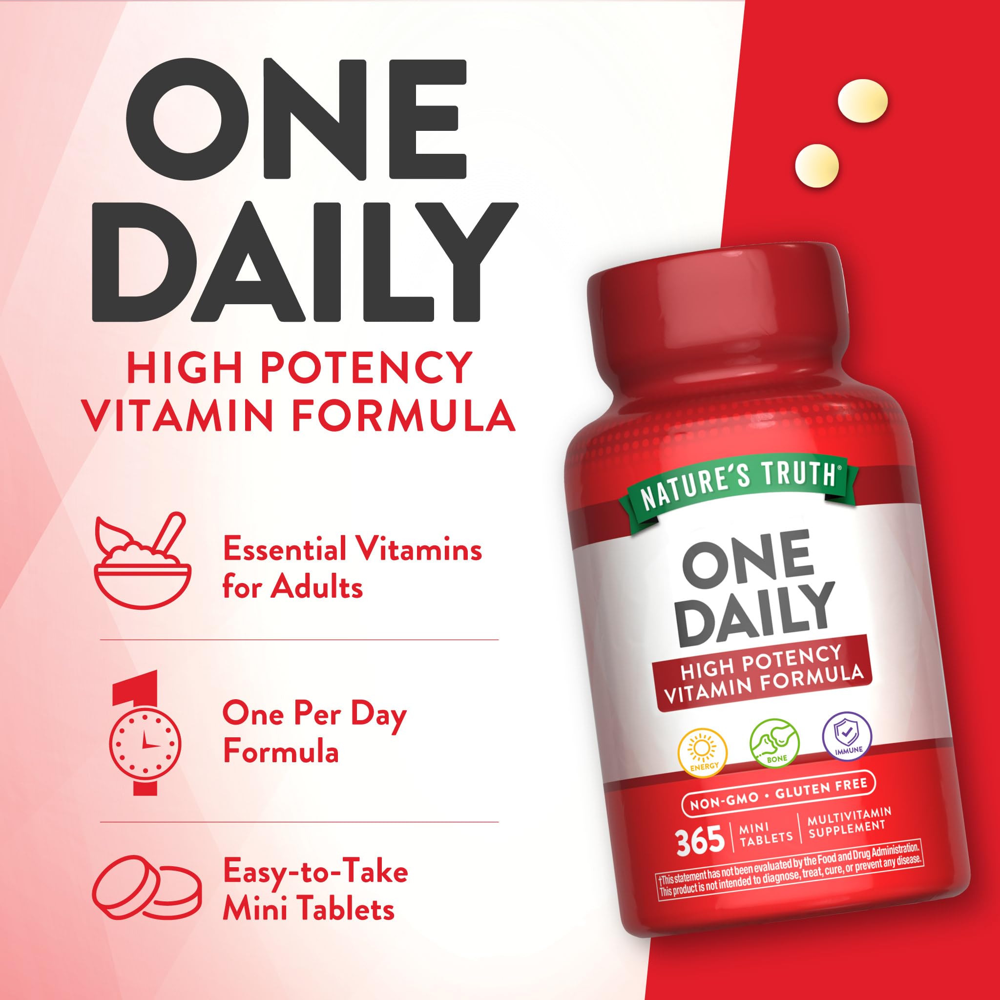 Label showing non-GMO and gluten-free information